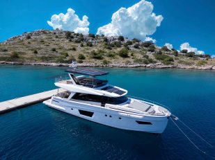 Greenline Yachts led on low-emission yachting at Cannes show with the Greenline 58 Fly Hybrid