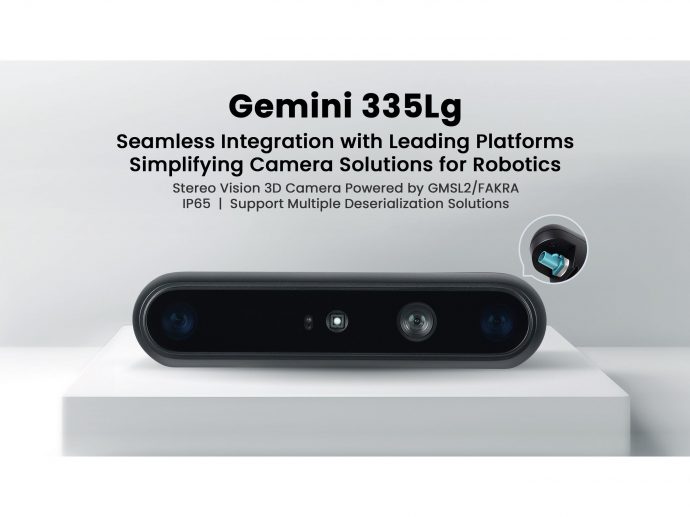 Orbbec Unveils GMSL2/FAKRA Stereo Vision 3D Camera Gemini 335Lg for AMRs and Robotic Arms