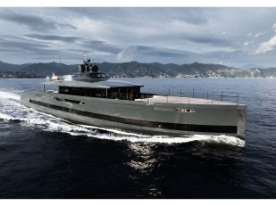 Alia Yachts unveils bespoke luxury with the launch of the 45m full-custom superyacht SAN