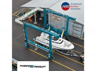 American Battery Solutions Powers Marine Travelift's New Electric Series Boat Hoists