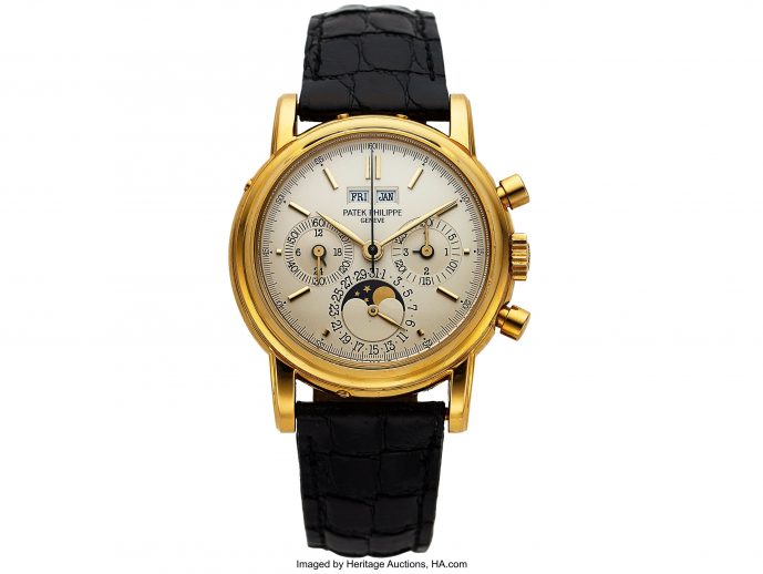 Patek Philippe Gold Chronograph Brings $137,500 To Lead Heritage’s Watches & Fine Timepieces Auction