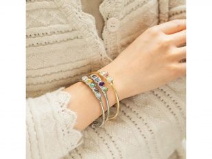 Choose your lucky crystal bracelet from your birthday month: Boho Sterling Silver Raw Crystal Bracel