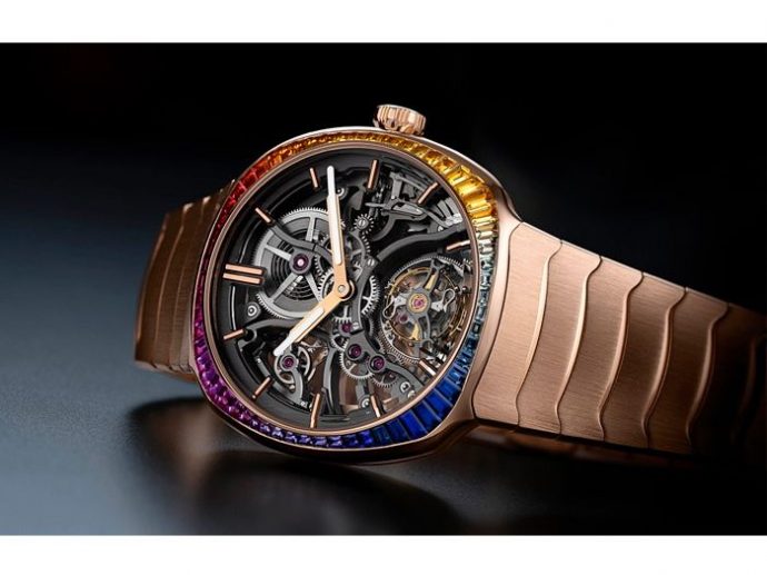 Streamliner Tourbillon Skeleton Rainbow: Precious Minimalism