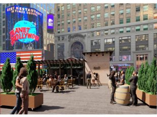 A Florentine Wine Window Comes to Times Square
