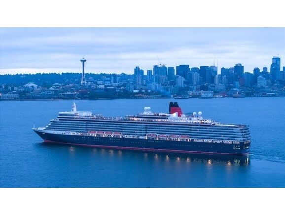 Cunard's Newly Refreshed Queen Elizabeth Arrives to Seattle For The First Time on Voyage to Alaska