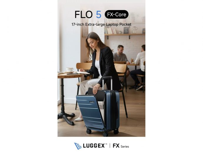 Luggex Launches FLO 5 Core: The Ultimate Business Traveler's Suitcase