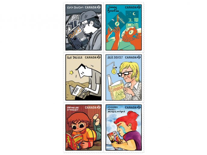 Latest stamp series showcases six more Canadian graphic novelists