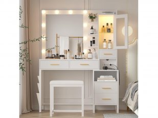 Vanity Table Smart Storage and Integrated Lighting: What Are They & Why You Need 'Em
